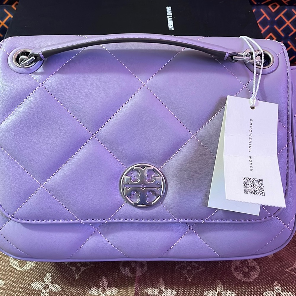 Brandnew Tory Burch Willa Soft Quilt Small Shoulder Bag